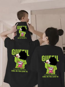 52TOYS | 2026 Summer Crayon Shin-chan Family Matching Oversized T-shirts High Quality Cotton Print Shin-chanY2K Tees for Men Women Kids