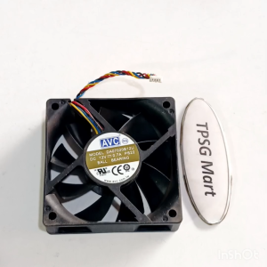 Quạt 7Cm dày 2.0Cm / Điện áp DC 12V Quạt 4 dây đầu cắm 4 Pin (Fan tháo LK)