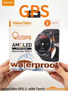 SMARTWATCH HAINOTEKO GPS-1 WATERPROOF AMOLED PANTAU 24H KESEHATAN OLAHRAGA JAM TANGAN PINTAR