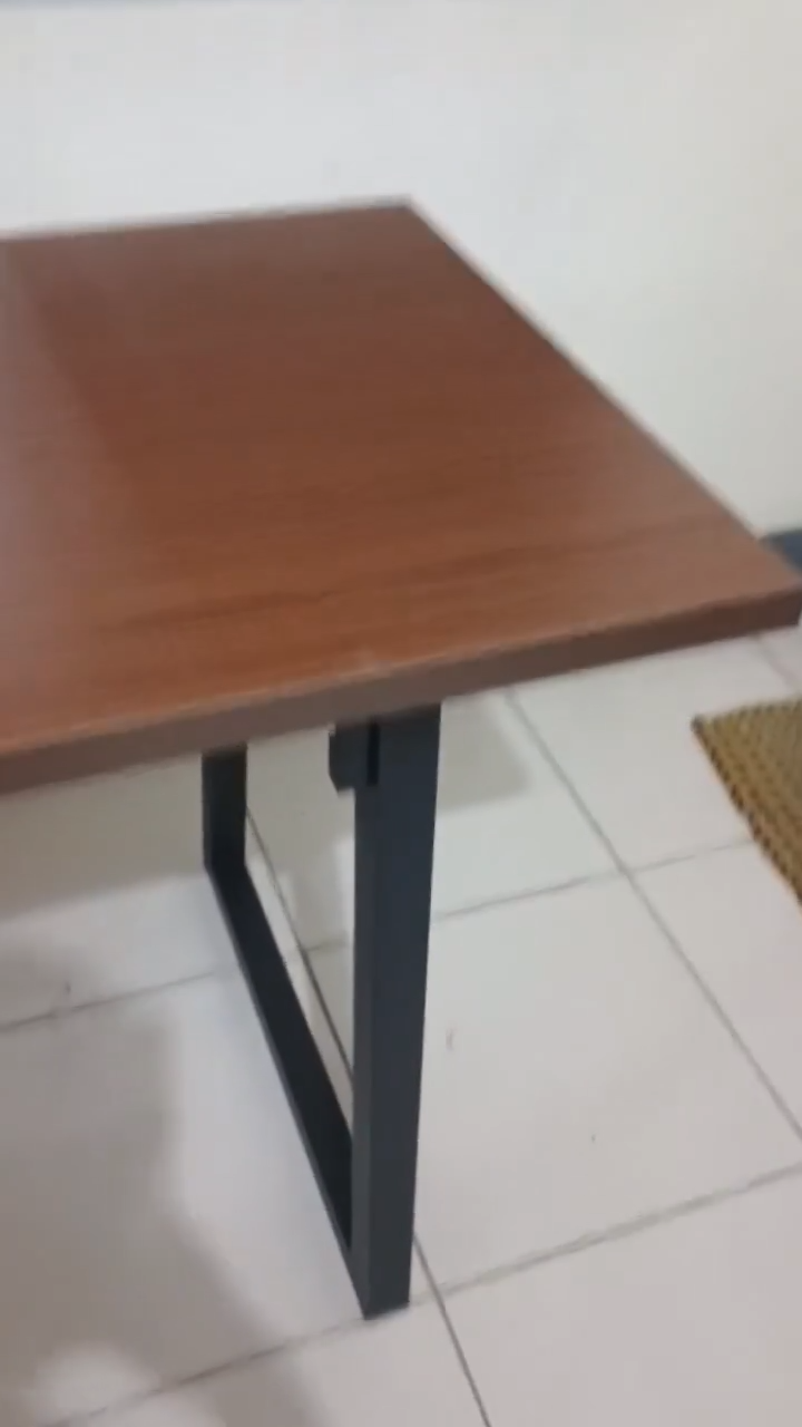 Wood Dining Table 100/120/140cm Dining Restaurant Table Heavy Duty Strong Wood Conference Boss Table