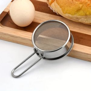 Flour Sieve Pastry Baking Tools Powder Flour Mesh Sifter Cup Baking Icing Sugar Shaker Stainless Steel Sieve Cup Bakeware
