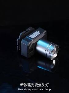 ESMARTER | Rechargeable Telescopic LED Headlight Outdoor Wearable Strong Light for Night Riding And Fishing - Adjustable Focus