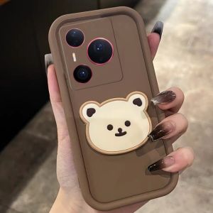Casing Huawei Pura 80 Pro Pura 80 Ultra Phone Case New Design Cute Cartoon Bear Doll Silicone Lens Protection Soft Cover 2025