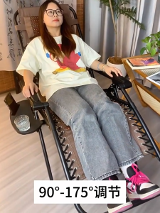 【BUY 1 TAKE 1】Foldable Rattan Chair Suitable For Both Indoor And Outdoor Use With Pillow Adjustable Backrest Ideal Camping Gardens Lawns Other Multi Functional Office Nap Bed
