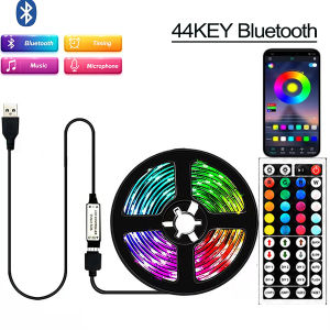 18/LEDs Strip Lights RGB 5050 5M 10M 20M 30M Bluetooth WIFI IR Control Music Sync 5V For Bedroom TV Wall Living Room Decor Party