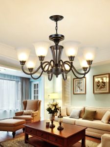 MINGRU | American Luxury Vintage Country European Minimalist Black Chandelier