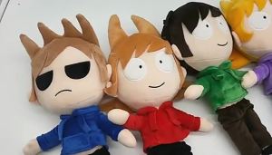 New Anime Eddsworld Plush Cartoon Doll Indoor Home Decoration Soft Stuffed Toy Christmas Gift For Kids