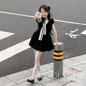 SHANGLEXIONG | High-end Stylish Korean Style New Fashion Girls Dress Summer Black