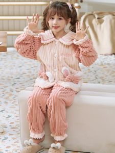 SHAPRA | Warm Flannel Pajama Set for Girls