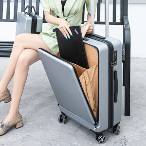 Business Travel Luggage Suitcase Zipper Closure Carry-On Expandable Rolling Wheels ABS+PC Material Mens And Womens Models