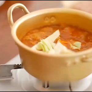 Korean Ramen Pot Stainless Steel Instant Noodle Pot Korean Ramen Noodles Pot Induction Cooker Double Ear Soup Pot With Lid