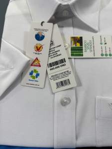 Áo sơ mi trắng viettien ngắn tay lai ngang (1S6207)