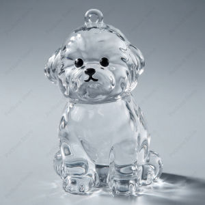 New DIY Transparent Dog Hair Storage Container Adorable Pet Keepsake Capsule Pendant With Key Ring for Pet Lovers Memorial