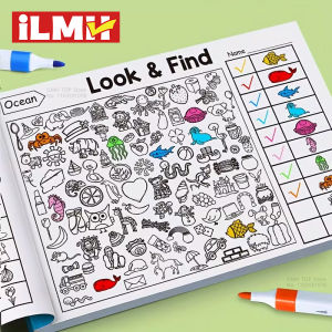 Childrens Search for Items Game Enhance Visual Perception Fun Coloring Book Focus and Attention Handwriting Exercise Book