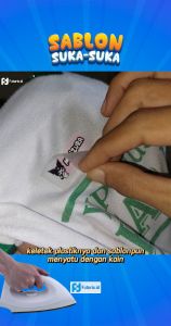 STIKER BAJU NAMA CUSTOM  - Vol.3 Persegi 21pcs Stiker Kain Kaos Karakter Lucu Setiker Sablon Setrika