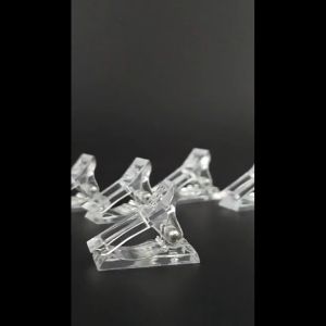 AUK Nail Art Extension Auxiliary Stereotype Transparent Clip DIY Nail Art Nail Piece Fixed Decoration Repair Tool 1Pc/5Pcs