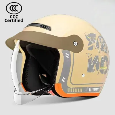 Four Seasons Winter Thermal Safety Helmet with Hidden Visor
