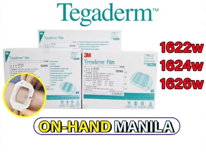 3m Tegaderm Transparent Film Dressing 1622W, 1624W, 1626W | Lazada ...