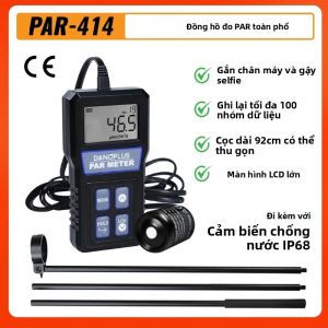Máy Đo Quang Phổ Toàn Diện GA 414 Par PPFD Chống Nước IP68 Cảm Biến Ánh Sáng Bể Cá San Hô Dùng Cho Phân Tích Sự Phát Triển Của San Hô Trong Bể Cá Biển