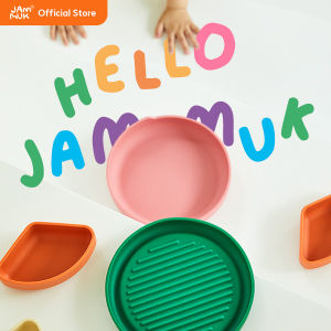 [Malang Honey] JAMMUK Silicon Bộ Khay Ăn Hút (Nắp khay và Bộ Khay A / B) 5 màu