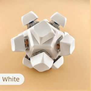 12 Keys Magic Ball Fidget Keychain DIY Keyboard Keycap Finger Keyboard Cap Pass The Time Relief Stress Clicker Toy Adult