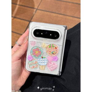 YINIMAO | Cute Button Dots Magnet Adsorption Smooth Tactile Transparent Shockproof Cell Phone Case