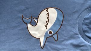 shark atasan kaos kids anak cewek cowok laki laki perempuan cotton katun lengan pendek distro