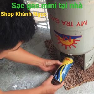 Đầu sạc gas mini từ bình gas 12kg sang bình gas mini Đầu chiết gas mini +Tặng kèm 10 nút nhựa và ron chất liệu đồng nguyên khối