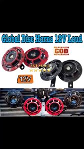 1Set Global Disc Horn 12V Electric Digital Siren Snail Loud 110dB For Car Van Boat Motorcyle Universal