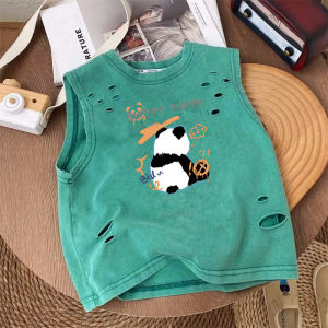 Fashionable Loose Panda Print Hoodie for Kids
