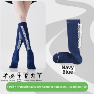 Acalen | Summer Lace High Socks Compression Shock Absorbing Sport Running Cycling Socks