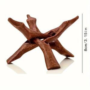 Vintage Wooden Tripod Stand For Abalone Shells Crystal Balls & More - Versatile Home Decor Display