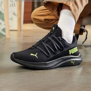 PUMA | Mens Black Breathable Cushioning Running Shoes