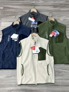 Outdoor Windproof Warm Fleece Soft Shell Vest Inner Wear Outerwear Shake Fleece Vest Standard Fit Fashion Urban Style Polyester Fiber