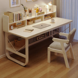 Desk with Bookshelf Study Writing