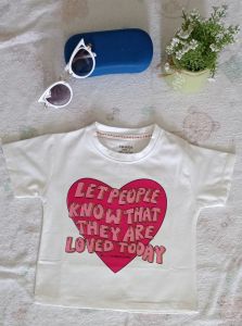 Áo thun cổ tròn bé gái 1 tuổi đến 10 tuổi/ Áo thun croptop bé gái 10kg đến 40kg/ Áo thun bé gái chất vải cotton mềm mịn họa tiết in sắc nét