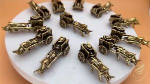 Decor Mini Tượng Trâu Kéo Xe Tài Lộc Phong Thủy Tượng Tuổi Sửu 12 Con Giáp Bằng Đồng Thau - Đồ Đồng Thuận Tâm