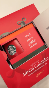Cà phê viên nén Starbucks NESPRESSO Advent Calendar 24 viên/hộp Phiên bản Ly giới hạn mùa Xmas