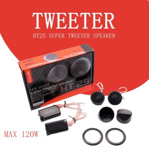 1 Pair 12V MAX 120W Universal Car Tweeter Speakers Music Stereo Efficient High-efficiency Mini Dome Silk Film Speaker Components