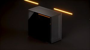 JONSBO D300 Large Micro-ATX BLACK/WHITE TOWER CASING - One-piece Glass Panel AO270 Deg View  MATX Back Plug-in BTF MB Support 360 AIO Support 40-series GPU No Fans Included