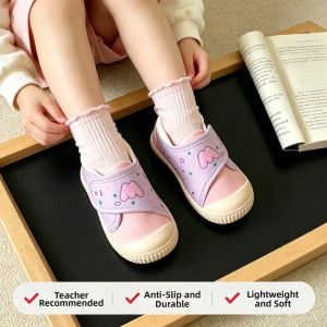 JIFANPAUL | Spring Summer Indoor Slip-Resistant Soft Bottom Casual Canvas Shoes