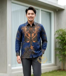 Dian fashion kemeja batik pria lengan panjang -Batik Pria Lengan panjang