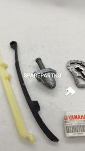 (5YP/1S7) PAKET 3 JENIS KARET TENSIONER+RANTAI KETENG+TONJOKAN JUPITER MX VIXION NEW VIXION OLD