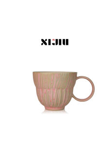 ถ้วยกาแฟแบบโบราณตกแต่งด้วยอุณหภูมิพิเศษของผู้ออกแบบ กล่องของขวัญ ถ้วยกาแฟลายไม่ซ้ำใคร ชุดเครื่องเขียนสำหรับบ้าน