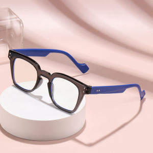 JN IMPRESSION Small square frame retro fashion cross-border style flat glasses simple and versatile anti-blue light glasses reading glasses