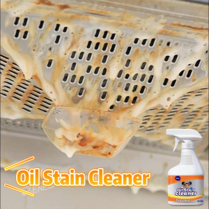 Oil Stain Cleaner Removal 520ml - Powerful Kitchen Cleaner Spray Multi Purpose Oil Stain Remover & Grease Cleaner Non-Toxic Cleaning Solution for Pots Countertops Appliances Fast Acting Foam Bubble Degreaser