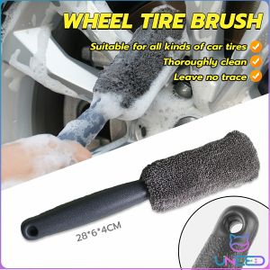 Need. Portable car wash cleaning wheel brush microfiber wheel hub tire rim brush car trunk tool 28cm