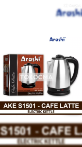 Arashi Kettle Listrik AKE S1501 1.5L - Pemanas Air/Teko Listrik Ceret