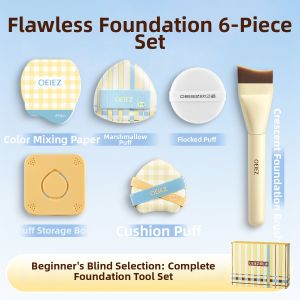 OEIEZ | Soft Light Makeup Sponge & Brush Set