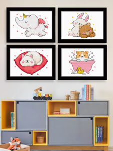 Beginner Friendly Cross Stitch Kit Small Projects Simple Design Cartoon Patterns Easy to Follow Ideal for Students And Kids